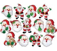 Design Works Felt Ornament Applique Kit Set of 13-Joyful Santa