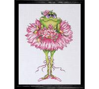 Design Works Frog Bouquet Cross Stitch Kit, Multi-Colour