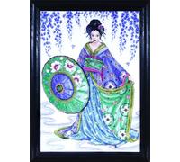 Design Works Geisha Cross Stitch Kit, Multi-Colour