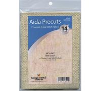 Design Works Gold Quality Aida 14 Count 20"X30"-Oatmeal