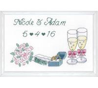 Design Works Janlynn Wedding Day Counted Cross Stitch Kit, Multi-Colour, 5.08 x 21.08 x 1.27 cm