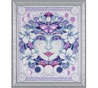 Design Works Moon Cross Stitch Kit, Multi-Colour