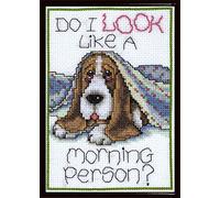 Design Works Morning Dog Counted Cross Stitch Kit