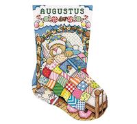 Design Works Sleepy Bear Stocking Counted Cross-Stitch Kit, White