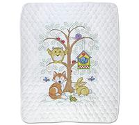 Design Works Stamped Quilt Cross Stitch Kit 34"X43"-Baby's Forest