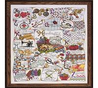 Design Works Stitching ABC Cross Stitch Kit, Multi-Colour, White