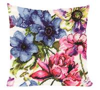 Design Works Watercolour Floral, Cotton, Multi-Colour, 30.5 x 30.5 x 0.3 cm