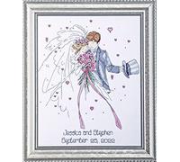 Design Works Wedding Couple Cross Stitch Kit, Multi-Colour