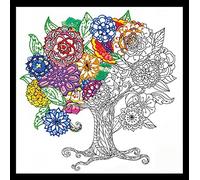 Design Works/Zenbroidery Stamped Embroidery 10"X10"-Tree