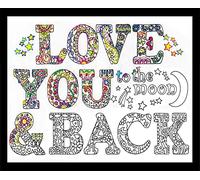 Design Works/Zenbroidery Stamped Embroidery 12"X12"-To The Moon