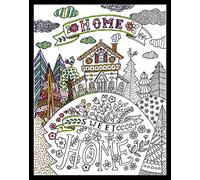 Design Works/Zenbroidery Stamped Embroidery Kit 14"X18"-Home Sweet Home