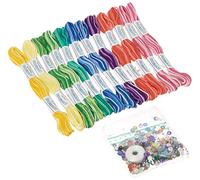 Design Works Zenbroidery Variegated Trim Pack, Cotton, Multicoloured, 10 x 20 x 1 cm