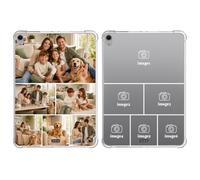 Design Your Case for iPad Air 11 inch M4/M3/M2 2025/2024 A3266 A3267 A3270, Custom Personalized Photo Picture Collage Cover with Reinforced Corners , Slim TPU Protective Shockproof Case, Clear