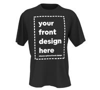 Design Your Own Custom T Shirt Customised Print/Text/Image/Logo Premium Quality T-Shirt Available in Black or White, Adult XS - 6XL, Kids Ages 2-12