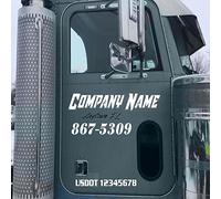 Design Your Own Custom Vinyl Lettering Decal Sticker Auto Car Window,Business Glass,Boat,Truck,Door,Trailer Windshield Graphic Banner,Personalized Rapid Business Name,Info,Slogan Decal Custom Sticker