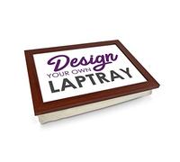 Design Your Own Lap Tray. Handmade Wooden Frame, Beanbag Cushioned Bottom | Computers, Laptops, Meals, Food (Brown Frame)