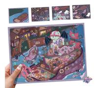 Design Your Own Sticker Scenes, Horror Scene 3D Effect Stress Relief Design Stickers Craft Projects School Activities Notebook Effects and Atmospheric Scenes for Horror Enthusiast