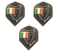 Designa Celtic Irish Ireland Harp Standard Dart Flights, 75 Micron (1 Set)
