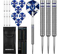 Designa D0723 Patriot | 22g Premium 90% Tungsten Straight Barrel National Flag Darts, Scotland, Silver