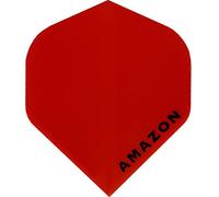 Designa Darts Amazon Flights | Extra Strong 100 Micron | Standard No2 Shape, 5 Sets of 3 Flights, Red (5xF0192)