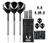 DESIGNA DARTS Corner Gallant Steel Tip Dart Set | Ringed Grip 90% Tungsten Barrel | M1, Personalised, 25g (D0689-PERS)