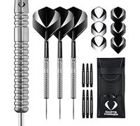 DESIGNA DARTS Corner Gallant Steel Tip Dart Set | Ringed Grip 90% Tungsten Barrel | M2, Personalised, 22g (D0690-PERS)