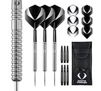 DESIGNA DARTS Corner Gallant Steel Tip Dart Set | Ringed Grip 90% Tungsten Barrel | M2, Standard, 22g (D0690)