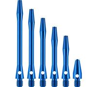 DESIGNA DARTS Metal Dart Shafts | 3 Sets of Anodised Aluminium Metal Stems, Micro, Blue, 12.5mm