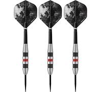 DESIGNA DARTS Meteors 90 V2 Darts | M2 | Ringed Steel Tip Darts Set | 34g (D8646)