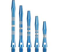 DESIGNA DARTS Multiline Shafts | 10 Sets of Aluminium Metal Dart Stems with Regrooved Detailing, X Short, Blue, 29mm
