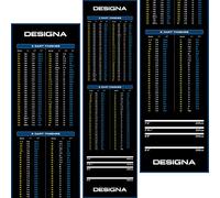 Designa Darts | Non Slip Carpet Darts Mat with Checkout Design | Multiple Colours & Sizes. (Blue, 80cm)