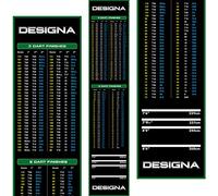 Designa Darts | Non Slip Carpet Darts Mat with Checkout Design | Multiple Colours & Sizes. (Green, 60cm)