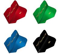 DESIGNA DARTS Personalised 100 Micron Flights | Custom Hot Foil Print Dart Flights | 10 Sets of 3 Flights, Standard, Black (PF9006BK-PERS10)