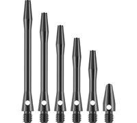 DESIGNA DARTS Personalised Aluminium Shafts | Custom Metal Dart Stems | 1 Set of 3 Stems, Long 53mm, Gun Metal (S0098)