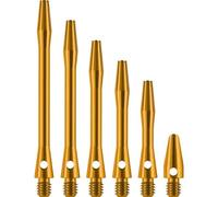 DESIGNA DARTS Personalised Aluminium Shafts | Custom Metal Dart Stems | 1 Set of 3 Stems, Micro 12.5mm, Gold (S0812)