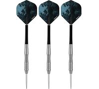 DESIGNA DARTS Personalised Mustang V2 Darts | Scallop Steel Tip Darts Set | Silver | 23g (D3523)
