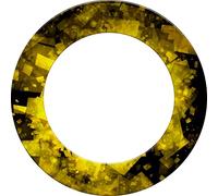 Designa Personalised Dartboard Surround | Fractal Heavy Duty Design Collection | Yellow