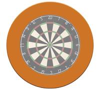 Designa Personalised Dartboard Surround | Heavy Duty Design Collection | Orange