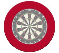 Designa Personalised Dartboard Surround | Heavy Duty Design Collection | Red