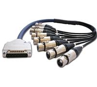 designacable 25PINDSUB-VD8MC0300-8xNC3FXX 3 m 25 Pin D Sub to Female XLR Cable - Blue