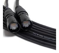 designacable.com 1.2m - Flexible Ethercon Cable - Handmade in the UK using FOX Flexible Cat5e F/UTP Network Cable & Sentinel Screened RJ45 Connectors in a REAN Z Series Ethercon Housing.