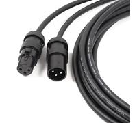 designacable.com 1.5m - Audiophile XLR Starquad Interconnect Lead Handmade in UK using Mogami 2534 NEGLEX Cable & Squareplug SPX-M Male and SPX-F Female 3 Pin XLR Connectors.