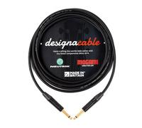 designacable.com 10m - Straight to Straight Black Jack Guitar Cable - Handmade in the UK using Mogami GOLD 2524 Guitar Cable & Neutrik NP2X-B Jacks.