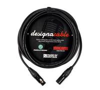 designacable.com 25cm - Low Capacitance' Balanced XLR Cable - Handmade in the UK using Mogami W2549 Microphone Cable & Neutrik NC3FXX-B & NC3MXX-B XLR connectors.