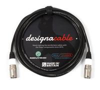 designacable.com 2m - White Shielded Neutrik Ethercon Lead - Handmade in the UK using Van Damme Tourcat Flexible Cat 5E & Neutrik NE8MC-1 Silver Ethercon Connectors.