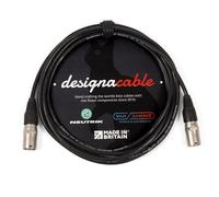 designacable.com 4m - Black Shielded Neutrik Ethercon Lead - Handmade in the UK using Van Damme Tourcat Flexible Cat 5E & Neutrik NE8MC-1 Silver Ethercon Connectors.