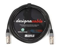 designacable.com 4m - Grey Shielded Neutrik Ethercon Lead - Handmade in the UK using Van Damme Tourcat Flexible Cat 5E & Neutrik NE8MC-1 Silver Ethercon Connectors.