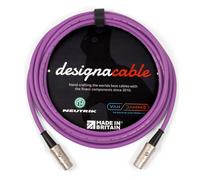 designacable.com 50cm - Purple Flexible Midi Lead - Handmade in the UK using Van Damme XKE Cable & Rean NYS322 5 Pin DINs.