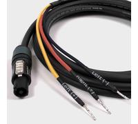 designacable.com 50cm - Speakon to Bare End Speaker Lead compatable with REL Acoustics Sub - Handmade in the UK using Mogami 3104 Speaker Cable & Neutrik NL4FX 4 Pole Speakon and a Bare End Connector.