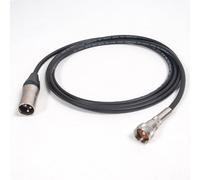 designacable.com 6m - Black Harmonica Vintage Microphone Cable - Handmade in the UK using Van Damme Pro Grade XKE Instrument Cable & Neutrik NC3MXX Male XLR and a Switchcraft 2501F Connector.